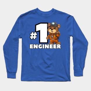 #1 Engineer Long Sleeve T-Shirt